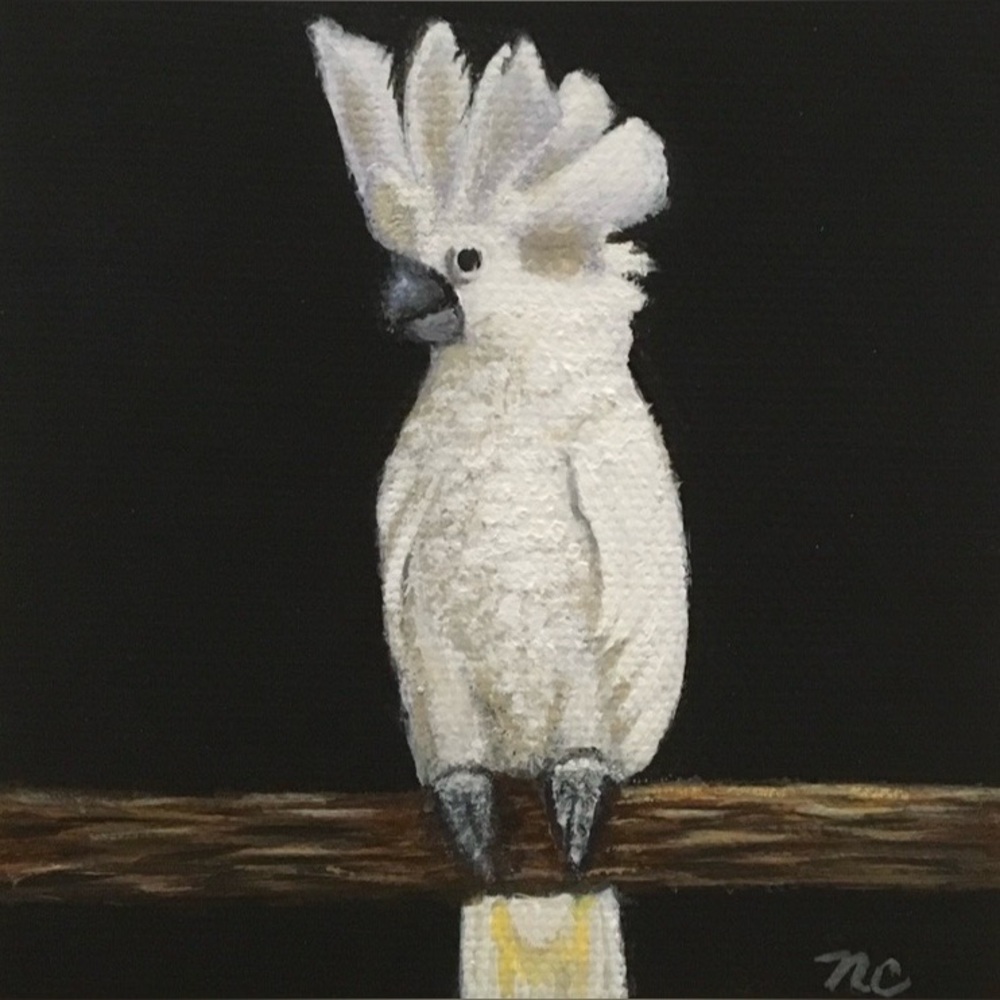 Hand Crafted Art Print “Cockatoo”